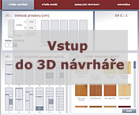 Vestavěné skříně STAKO - 3D návrhář