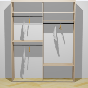 Vestavěná skříň 2m v. 1